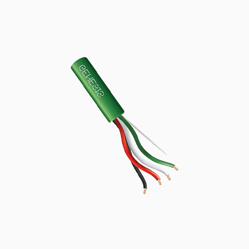 Genesis 31152105 18 AWG 4C Stranded Plenum Cable, Green, 1000'