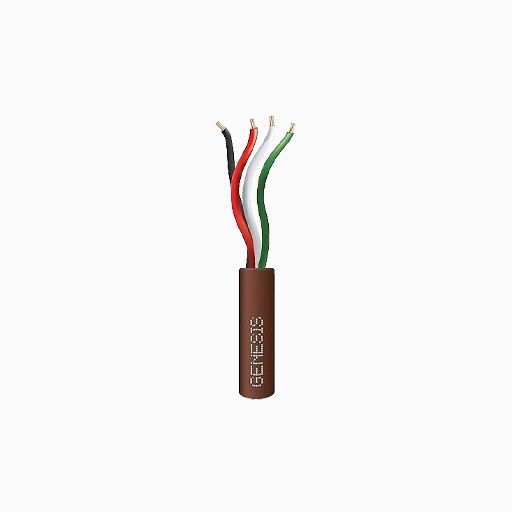 Genesis 21045807 Speed Bag 22/4 Stranded Riser Cable, 500', Brown