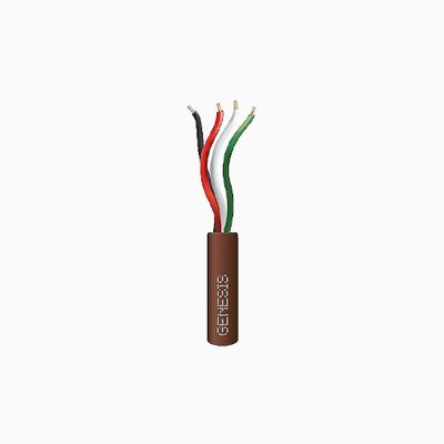 Genesis 21045807 Speed Bag 22/4 Stranded Riser Cable, 500', Brown