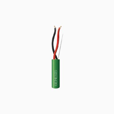 Genesis 31142105 18 AWG 2C Stranded Plenum Cable, Green, 1000'
