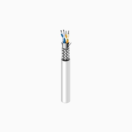 West Penn D254852GY1000 24/4 Stranded Shielded Plenum, Gray