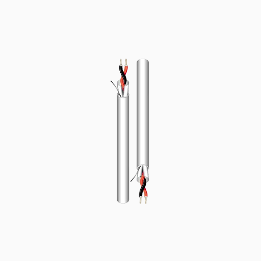 West Penn 25290BGY1000 22/2 Solid Shielded Audio Cable, CMP