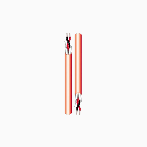 West Penn D975RD0500 18/2 Solid Shielded FPLR Fire Alarm Cable
