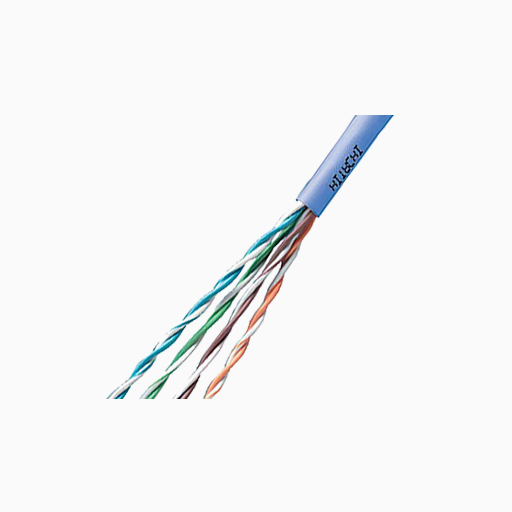 Proterial Cable 38696-8-WH2 CAT5e Riser Cable, 24/4 Solid BC, UTP