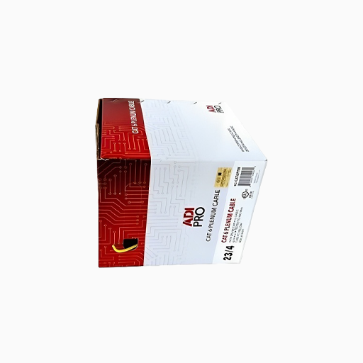 ADI PRO 0E-CAT6PYW CAT6 Plenum Cable, 23/4 Solid BC, UTP, Yellow