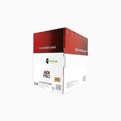 ADI PRO 0E-CMR6GNR CAT6 23/4 Solid BC Cable, Unshielded, Green