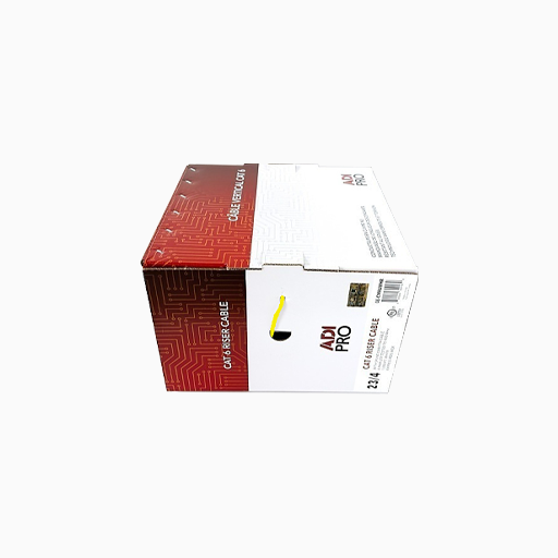 ADI PRO 0E-CMR6YWR CAT6 23/4 Solid BC Cable, Unshielded, Yellow