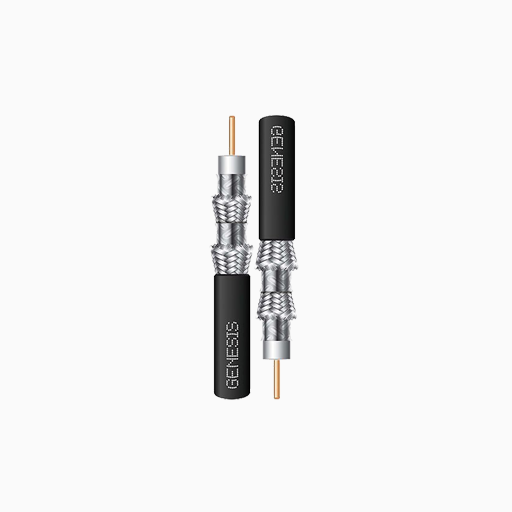 Genesis 53071108 RG6 CCS Quad-Shield Coaxial Riser CATV Cable