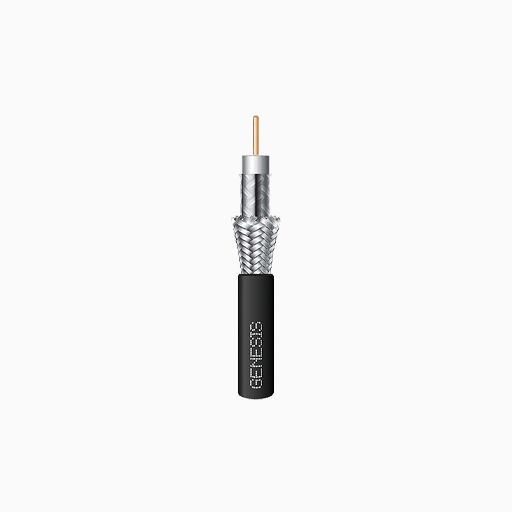 Genesis 53031108 RG6 CCS Dual-Shield Coaxial CATV Cable, 1000'