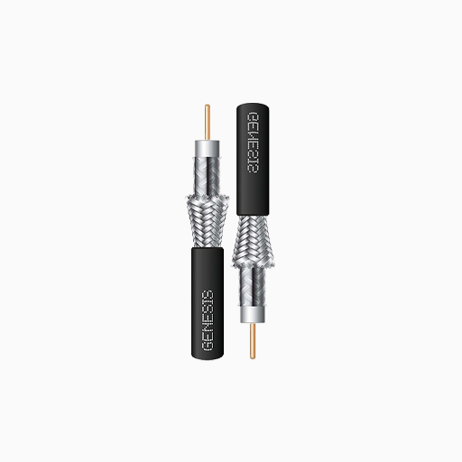 Genesis 53031108 RG6 CCS Dual-Shield Coaxial CATV Cable, 1000'