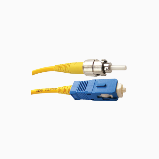 OCC D5LC-ST-5M Fiber Optic Jumper, LC-ST 50UM, Duplex, 5m, Orange