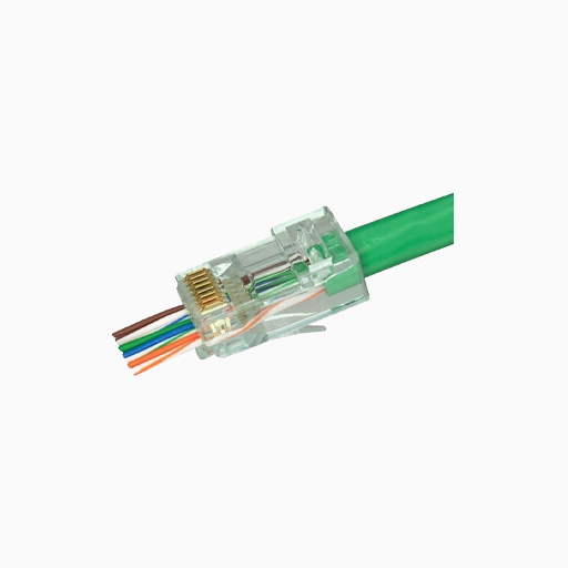 Simply45 S45-1605 CAT6 Pass-Through RJ45 Connectors, 500-Pack