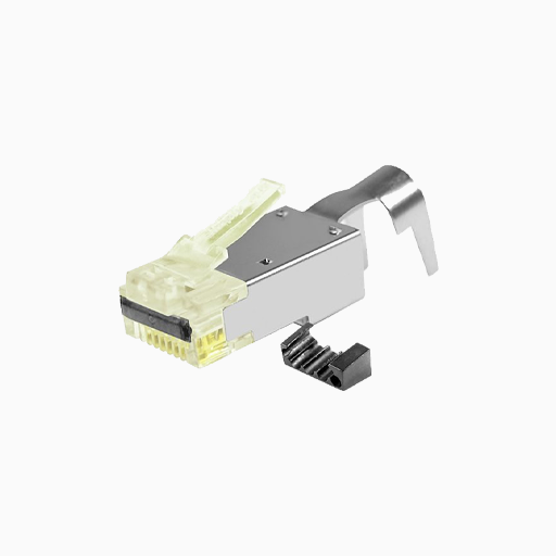 Simply45 S45-1755P Pro Series Shielded Pass-Through RJ45 50-Piece