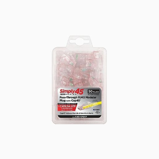 Simply45 S45-1701P Pro Series Pass-Through RJ45 Modular Plug