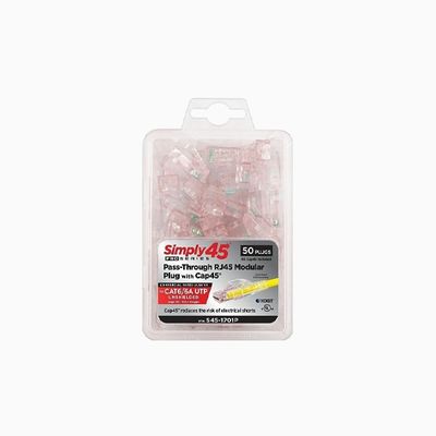 Simply45 S45-1701P Pro Series Pass-Through RJ45 Modular Plug