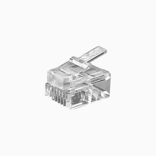 Simply45 S45-0111 Standard RJ11/RJ12 Modular Plugs, Clear, 100-Pack