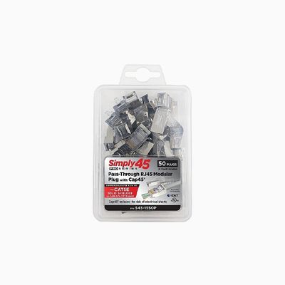 Simply45 S45-1550P ProSeries Pass Through Shielded Cable, CAT5