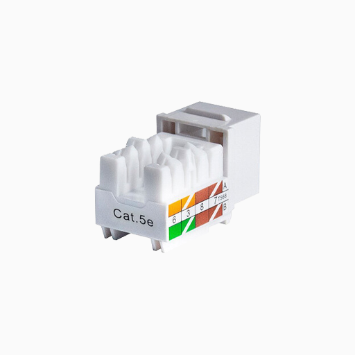 ADI PRO 0E-C5KEYWH10 CAT5E Keystone Jack Vertical 8P8C RJ45