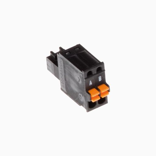 AXIS 5505-261 2-Pin 2.5 Straight Male Connector, 10-Pack, Black
