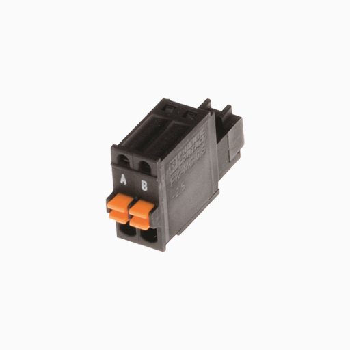 AXIS 5505-261 2-Pin 2.5 Straight Male Connector, 10-Pack, Black