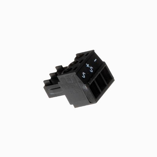 AXIS 5505-281 Connector A 3-Pin 3.81 Straight, 10-Pack, Black
