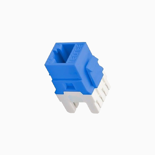 Belden AX104193 CAT6 Plus Modular Jack, RJ45, KeyConnect, Blue