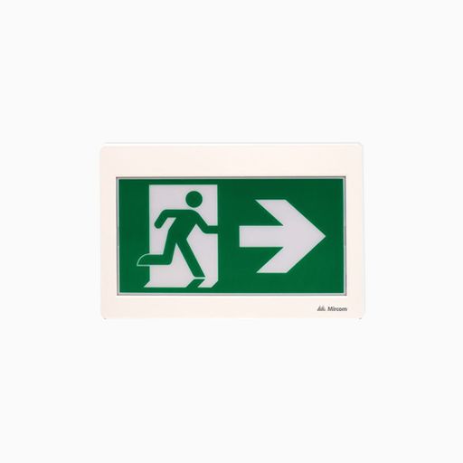 Mircom ELRM-100 LED Running Man Sign with Battery Backup