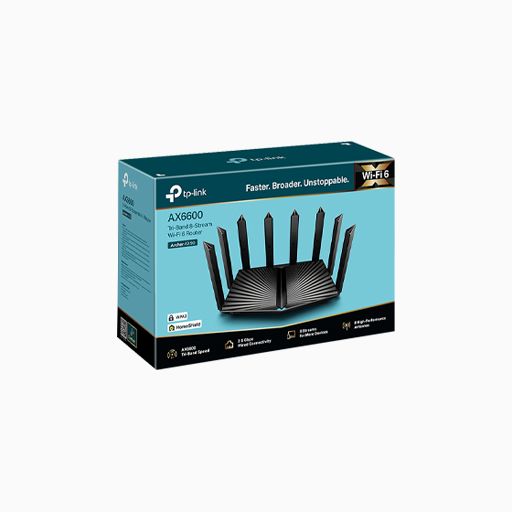TP-Link Archer AX6600 Tri-Band Gigabit Wi-Fi 6 Router 2.4 and 5 Ghz