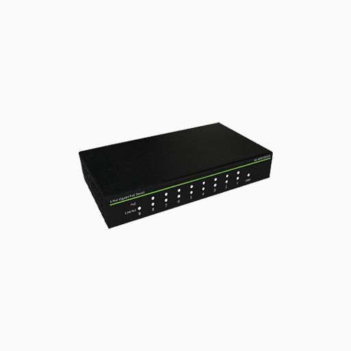 UltraTech 0E-9P8POEGIG 9-Port Gigabit PoE Switch 8-Port PoE