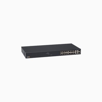 AXIS T8516 T85 Series 16-Port PoE+ Network Switch, Black
