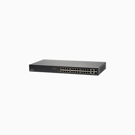 AXIS T8524 T85 Series 24-Port PoE+ Network Switch, Black