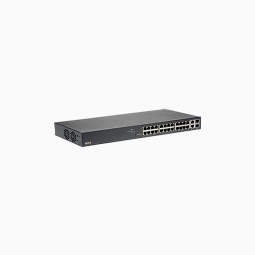 AXIS T8524 T85 Series 24-Port PoE+ Network Switch, Black