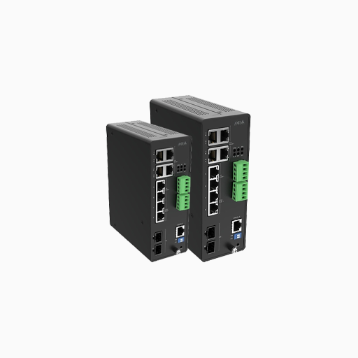Axis D8208-R 8-Port Managed Industrial PoE++ Switch, 480W, Black