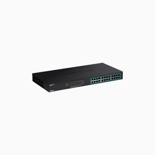 TRENDnet TPE-TG240g 24-Port Gigabit PoE+ Switch, 48 Gbps 370W