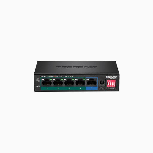 TRENDnet TPE-TG51g 5-Port Gigabit PoE+ Switch, 60W