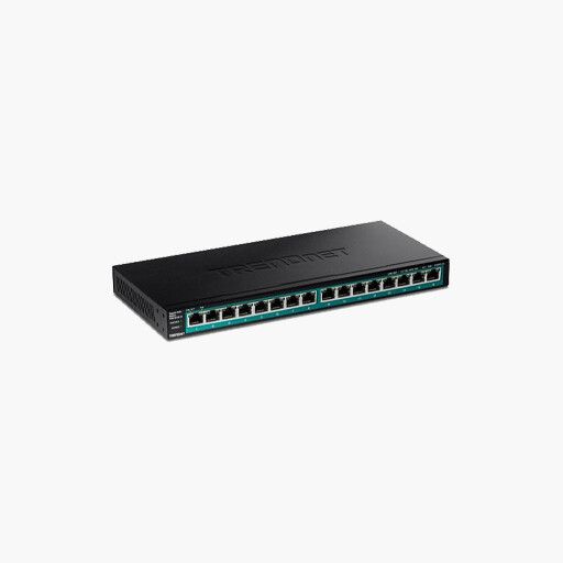 TRENDnet TPE-TG161H 16-Port Gigabit PoE+ Switch