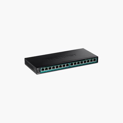 TRENDnet TPE-TG161H 16-Port Gigabit PoE+ Switch