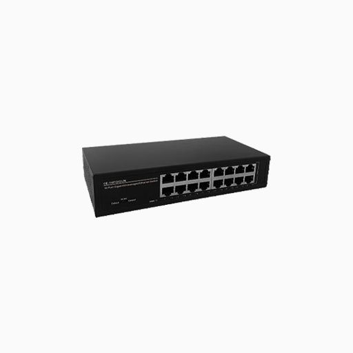 UltraTech 0E-16PGIGUN 16-Port Gigabit Unmanaged Ethernet Switch