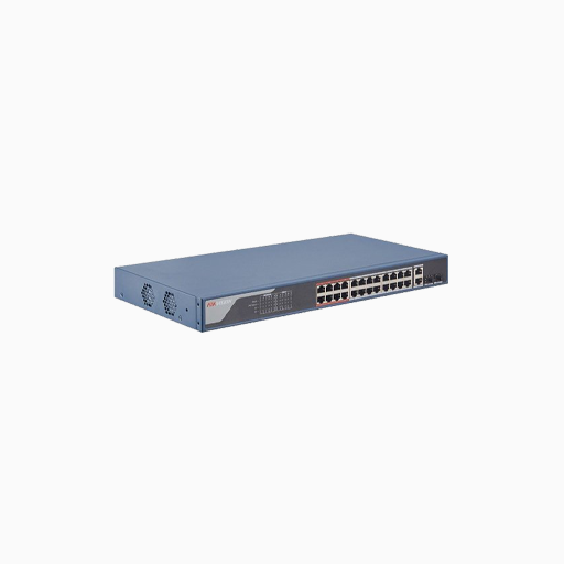 Hikvision DS-3E1326P-EI Smart Managed 24-Port PoE Switch, Blue