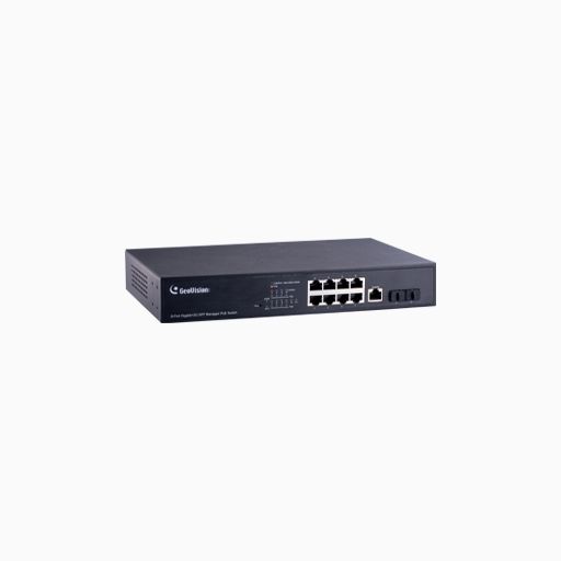 GeoVision GV-APOE0811 8-Port 10/100/1000BaseTX PoE+ Switch