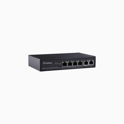 GeoVision GV-APOE0400 6-Port 10/100 Mbps Unmanaged PoE Switch