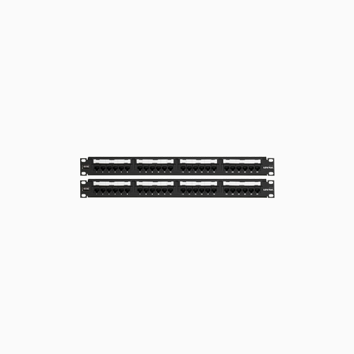 Leviton 69586-U24 CAT6 Universal Patch Panel, 24-Port, 1U RMS