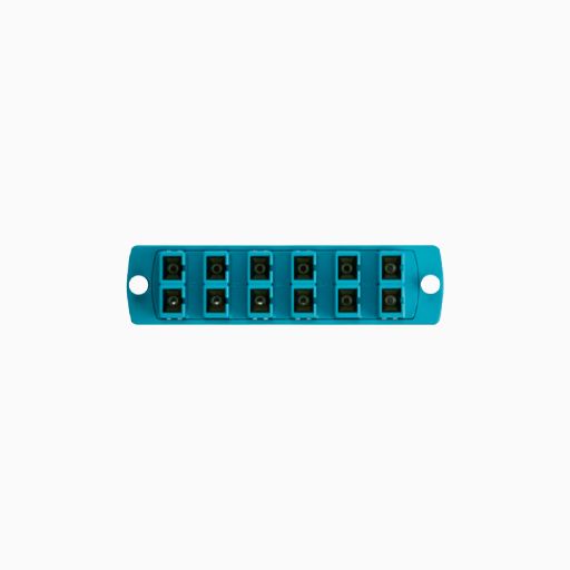 Leviton 5F100-2QC SDX Precision Molded Plate, 50, 125um, 12 fibers