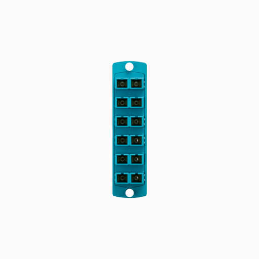 Leviton 5F100-2QC SDX Precision Molded Plate, 50, 125um, 12 fibers