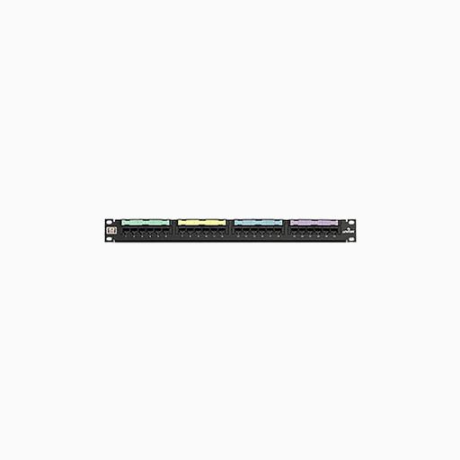 Leviton 5G596-U24 CAT5e Universal Patch Panel, 24-Port, 1U RMS