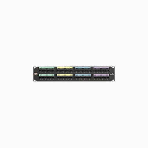 Leviton 5G596-U48 CAT5e Universal Patch Panel, 48-Port, 2U RMS