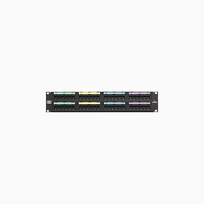 Leviton 5G596-U48 CAT5e Universal Patch Panel, 48-Port, 2U RMS