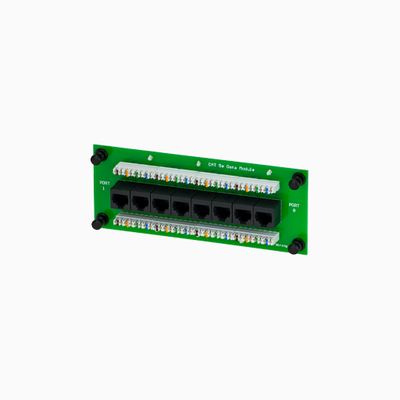 DataComm 80-0030 Network Patch Panel, 8-Port CAT5E Data Module