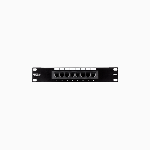 TRENDnet TC-P08C6 8-Port Patch Panel, CAT6, Unshielded, 10