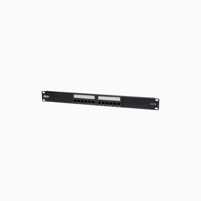 Tripp Lite N252-012 12-Port 1U Rack-Mount CAT6/CAT5 110, 1U TAA